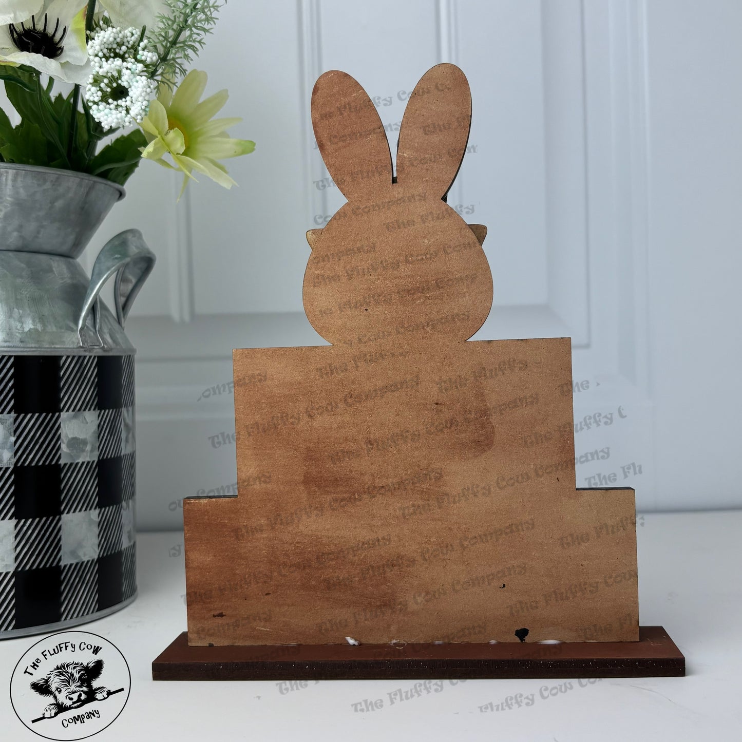 Happy Easter Shelf Sitter with Bunny & Glasses
