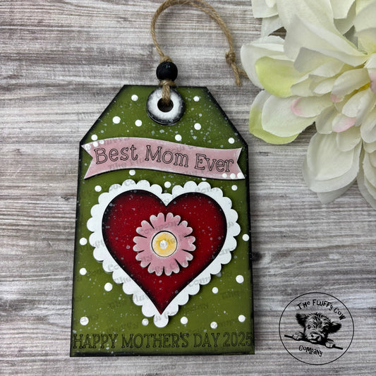 Best Mom Ever, Different Name Option Available, Gift Card Holder, Ornament, Car Charm, Home Decor