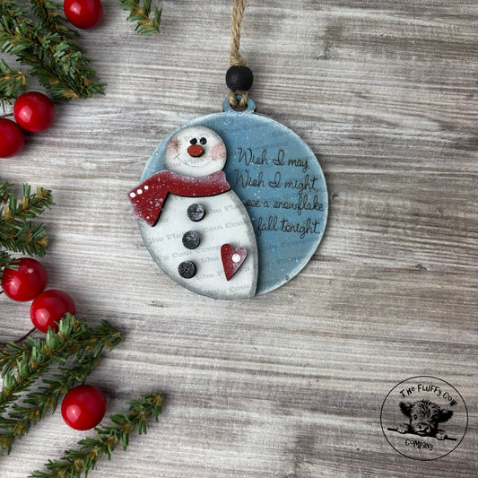 Wish I May I Wish I Might See A Snowflake Fall Tonight