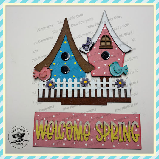 **Insert Only ** Welcome Spring Birdhouse