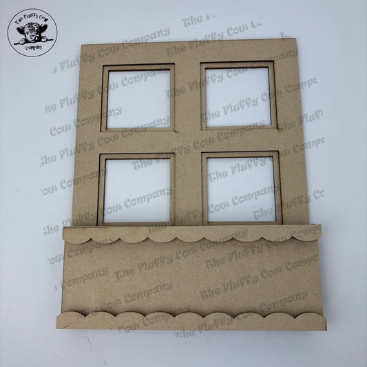 Window Box Frame & 1 Insert 
Wood Blank Craft Projects