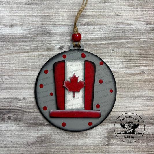 Canadian Hat Car Charm - Christmas Ornament