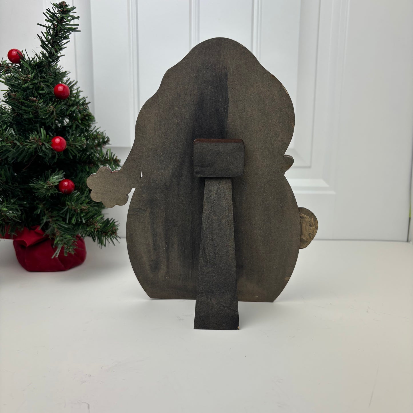 Santa Shelf Sitter With Candy Cane & Star