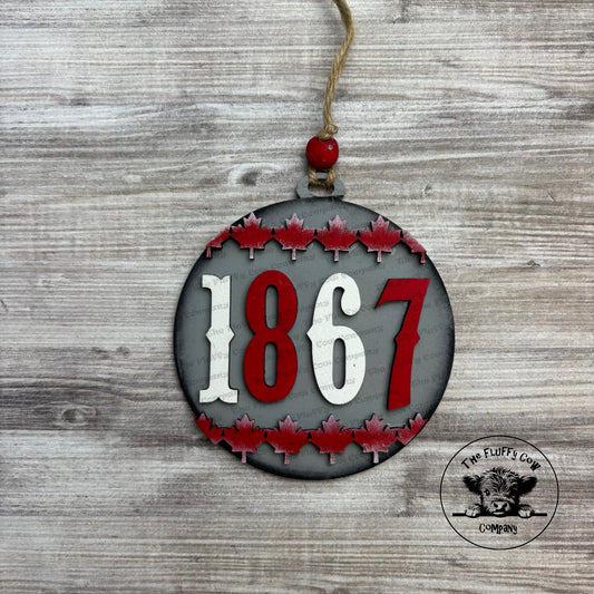 1867 Car Charm - Christmas Ornament
