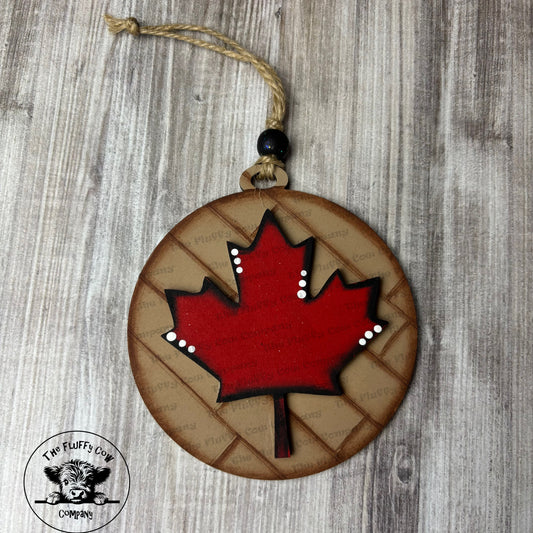Maple Leaf - Car Charm Christmas Ornament