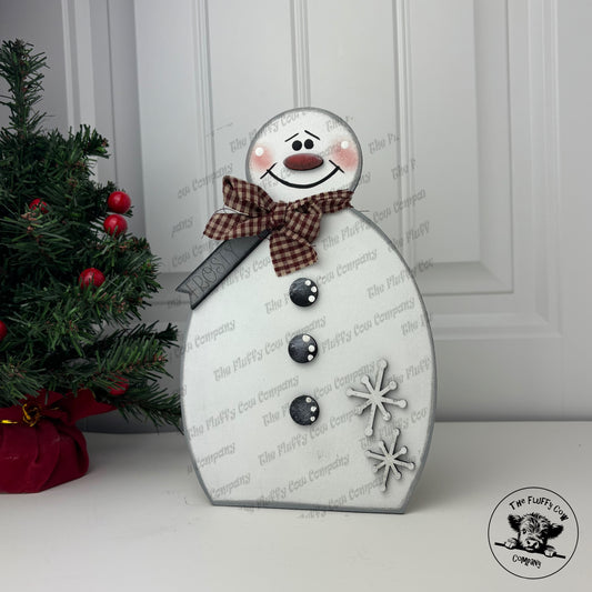Snowman Frosty Laser Cut Shelf Sitter