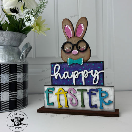 Happy Easter Bunny Shelf Sitter