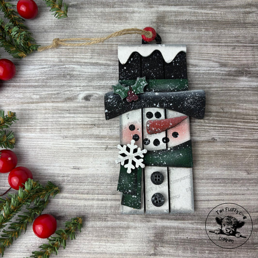 Snowman Palette Christmas Tree Ornament
