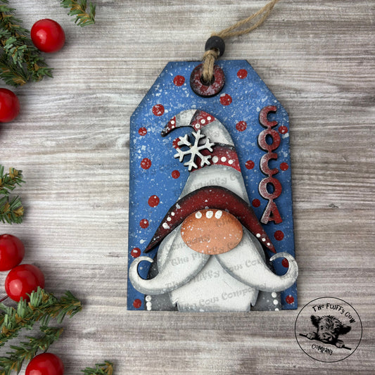 Gnome Tag Cocoa Christmas Tree Ornament