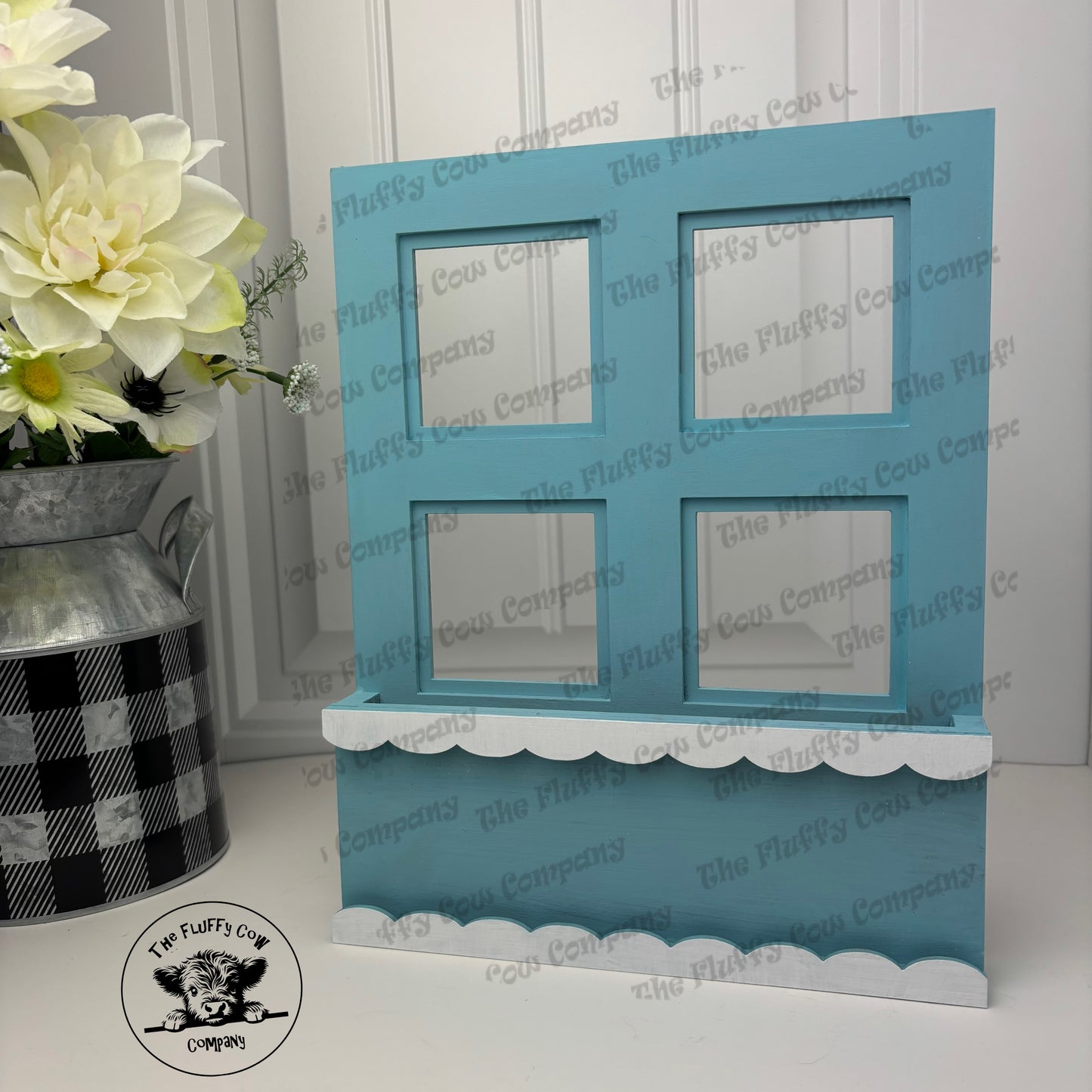 Window Box Frame Shelf Sitter With Easter Blessing Insert