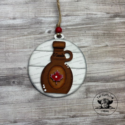 Maple Syrup Car Charm Christmas Ornament
