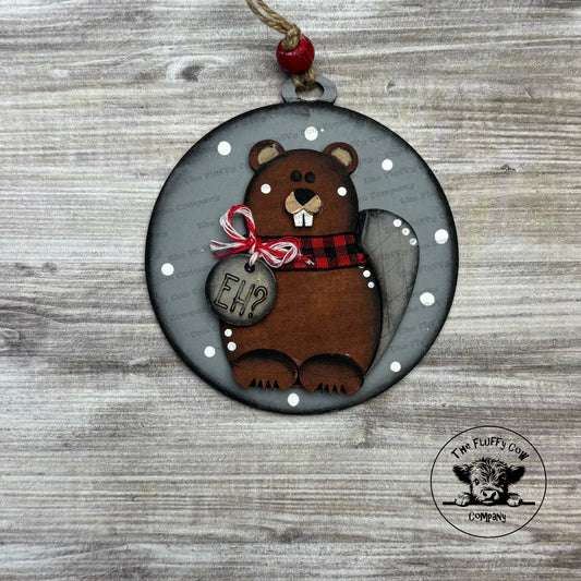Beaver EH! Car Charm - Christmas Ornament
