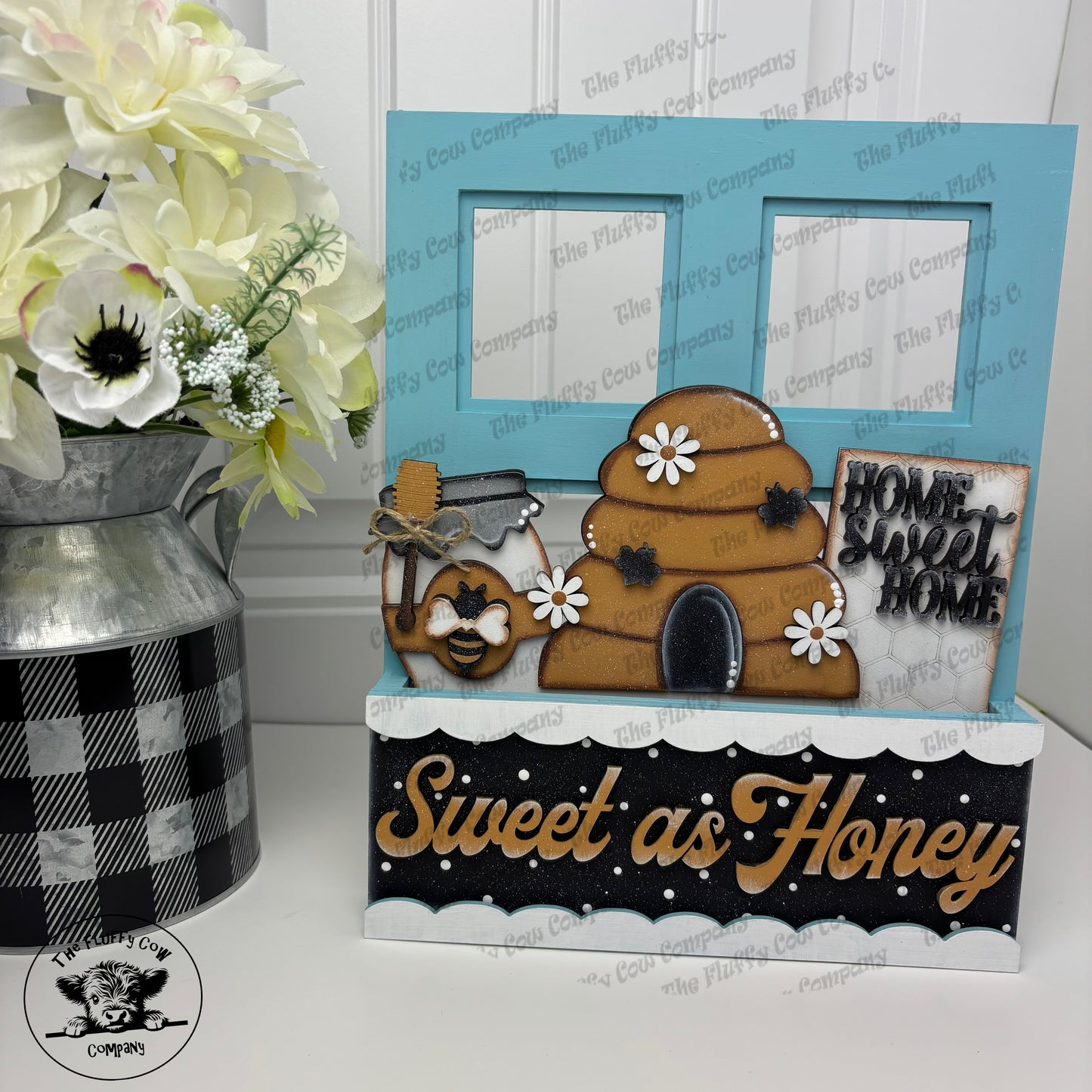 Sweet As Honey Insert & Window Box Shelf Sitter Picture Frame