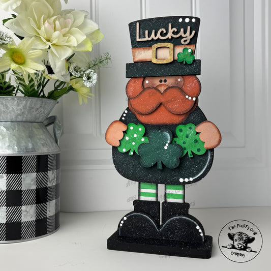 St. Patrick's Day Lucky The Leprechaun Standing Shelf Sitter