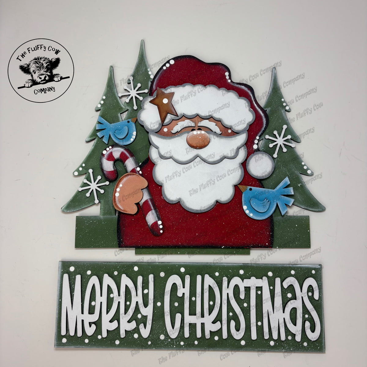 Santa Insert Insert Only - Santa Merry Christmas – The Fluffy Cow Company