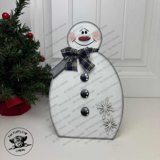 Snowman Frosty Laser Cut Shelf Sitter