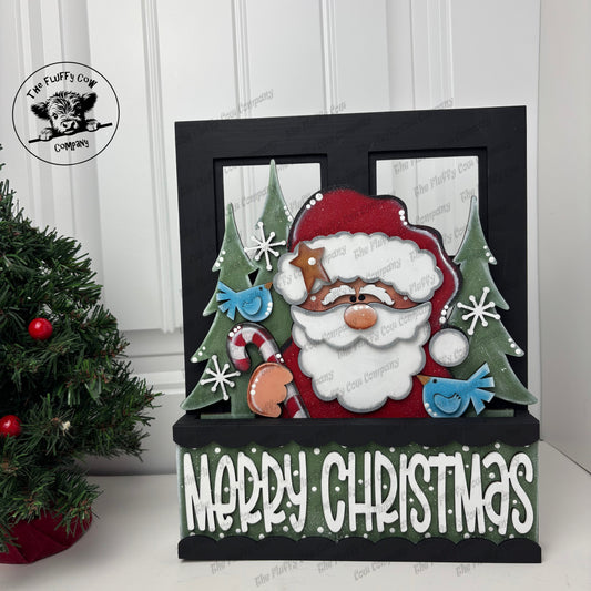 Merry Christmas Santa Window Box & Insert