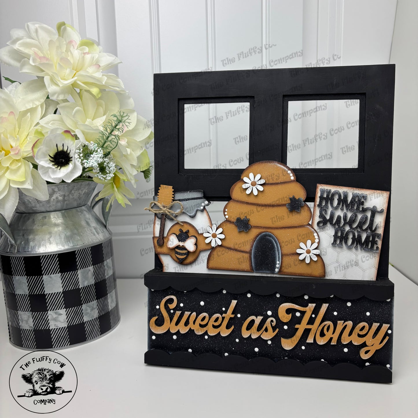 Sweet As Honey Insert & Window Box Shelf Sitter Picture Frame